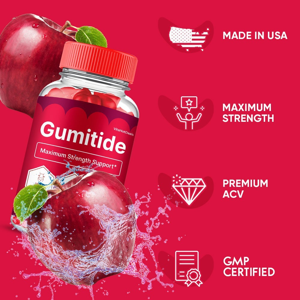 Gumitide ACV Gummies, Max Strength , Gumitide All natural Supplement (1 pack)