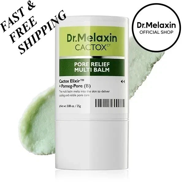 2 PCS-Dr.Melaxin Cactox Pore Relief Balm Cactus Cooling, Tightening, Skin Repair