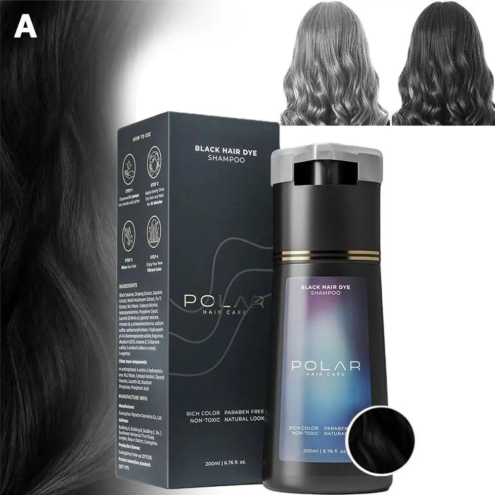 Polar-Hair Dye Shampoo Polar Hair Care, Hair Care Shampoo 200ML/6.7 OZ 4 Colors