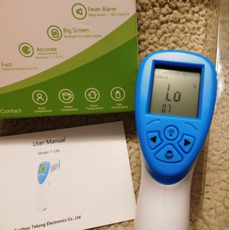 Bo Hui Non Contact Infrared Thermometer FDA & CE Approved Model T-168 SEALED