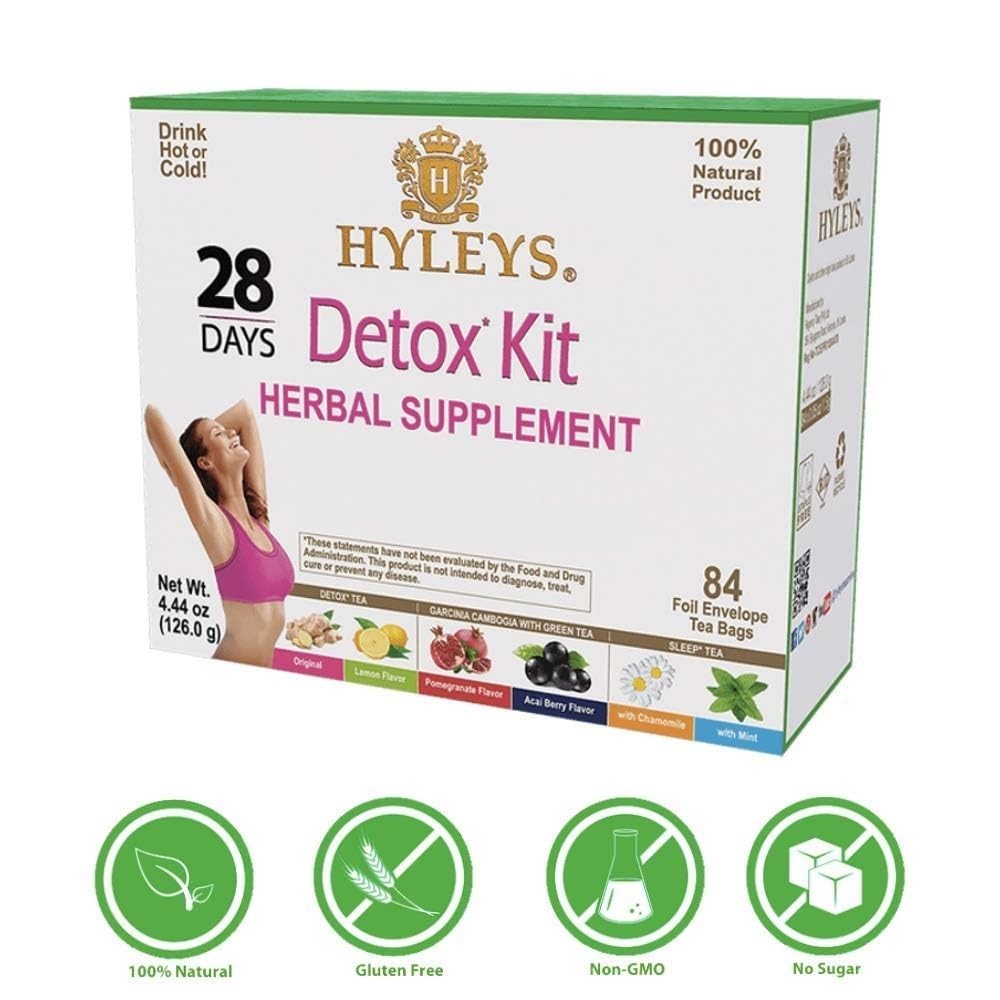 Delicious 28-Day Detox Tea Kit – 84 Bags of Herbal Cleanse & Weight Support
