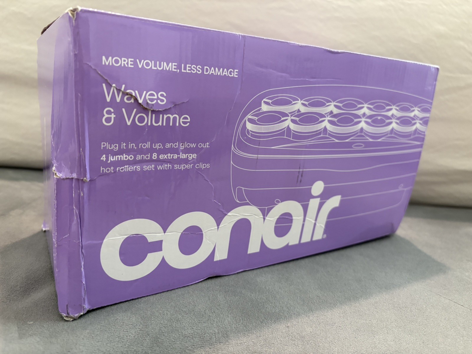 Conair Custom Curls & Waves Rollers 12 Multi-Size Ceramic Rollers with Clips NEW