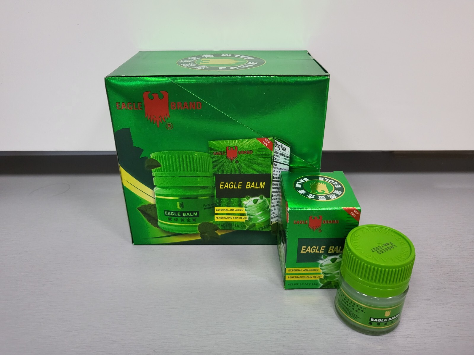 Eagle Brand Green Balm 0.7 oz (19.8g) – 12 bottles – 1 dozen – Dau Cu La Con O