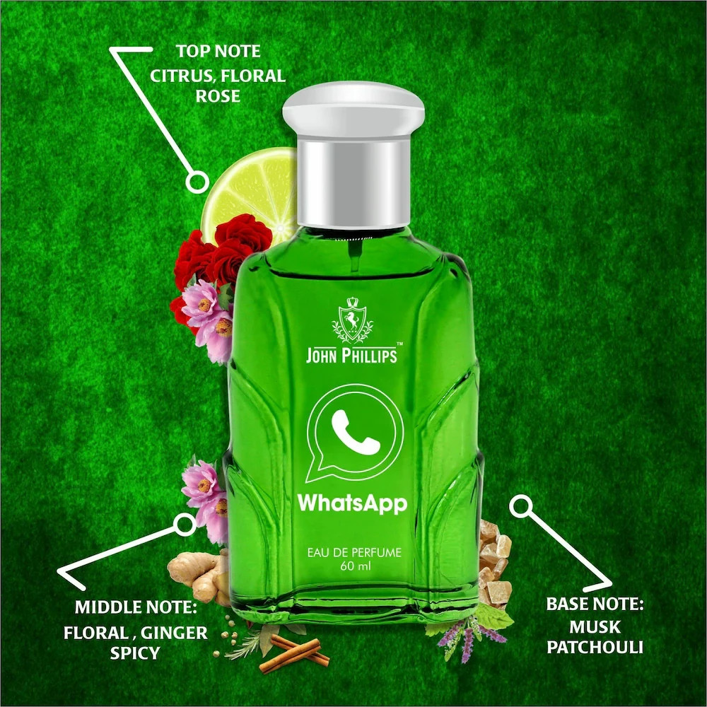JOHN PHILLIPS Whatsapp Eua De Long-Lasting Perfume for Men (60ml) Pack of 1