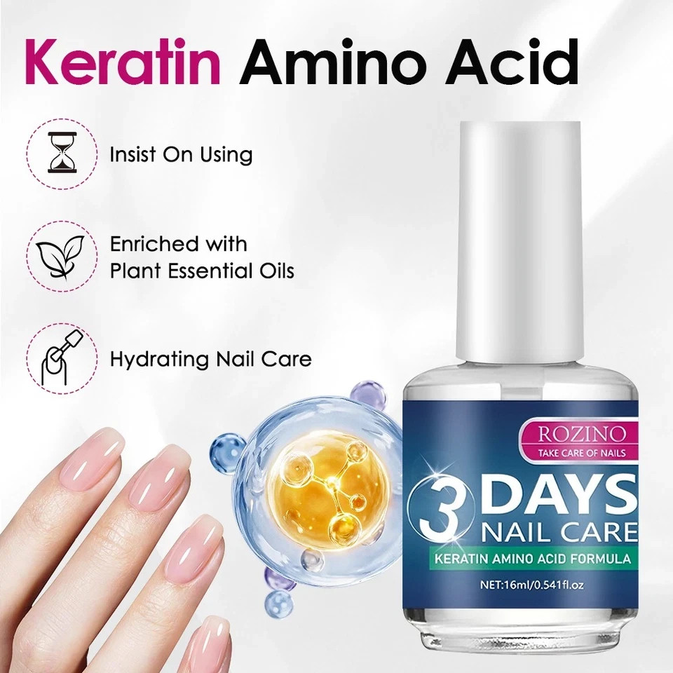 3 Days Nail Care Nail Nourishing Oil Nail Strengthener for Damaged Hydrate Nails
