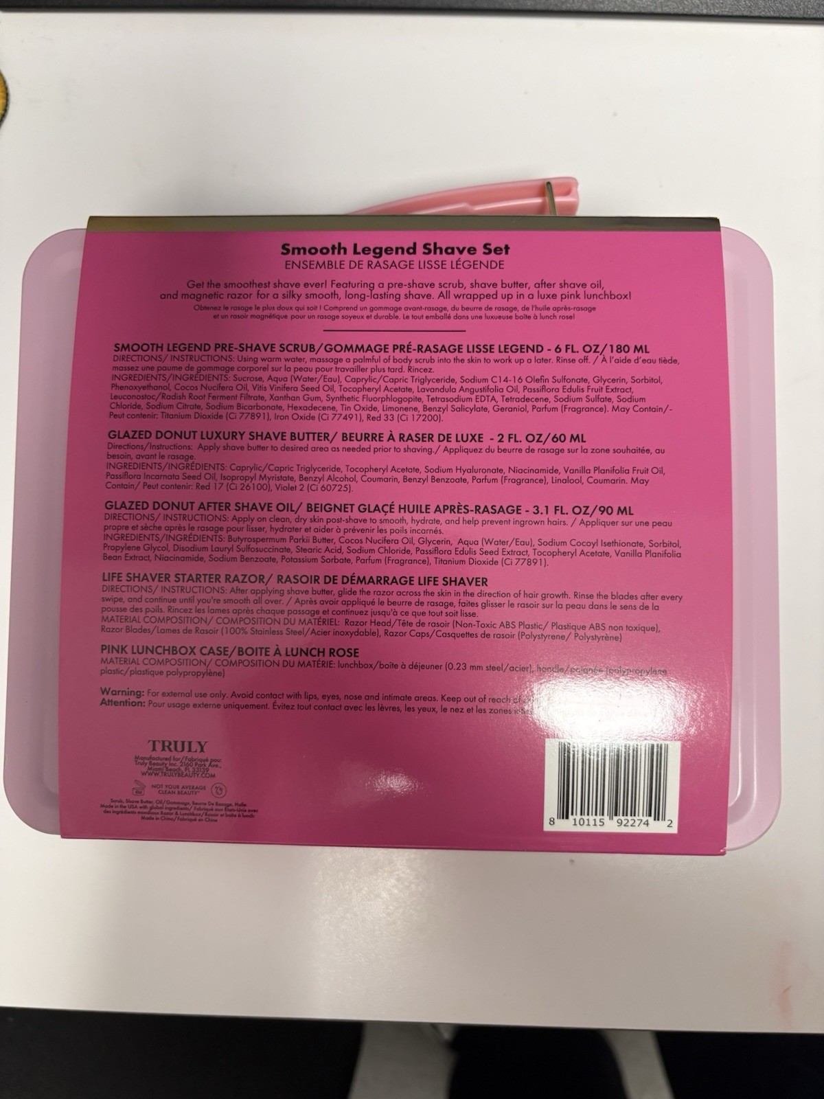 Truly Smooth Legend Shave Set Kit Pink w/ Razor, Shave Butter, After Shave Oil