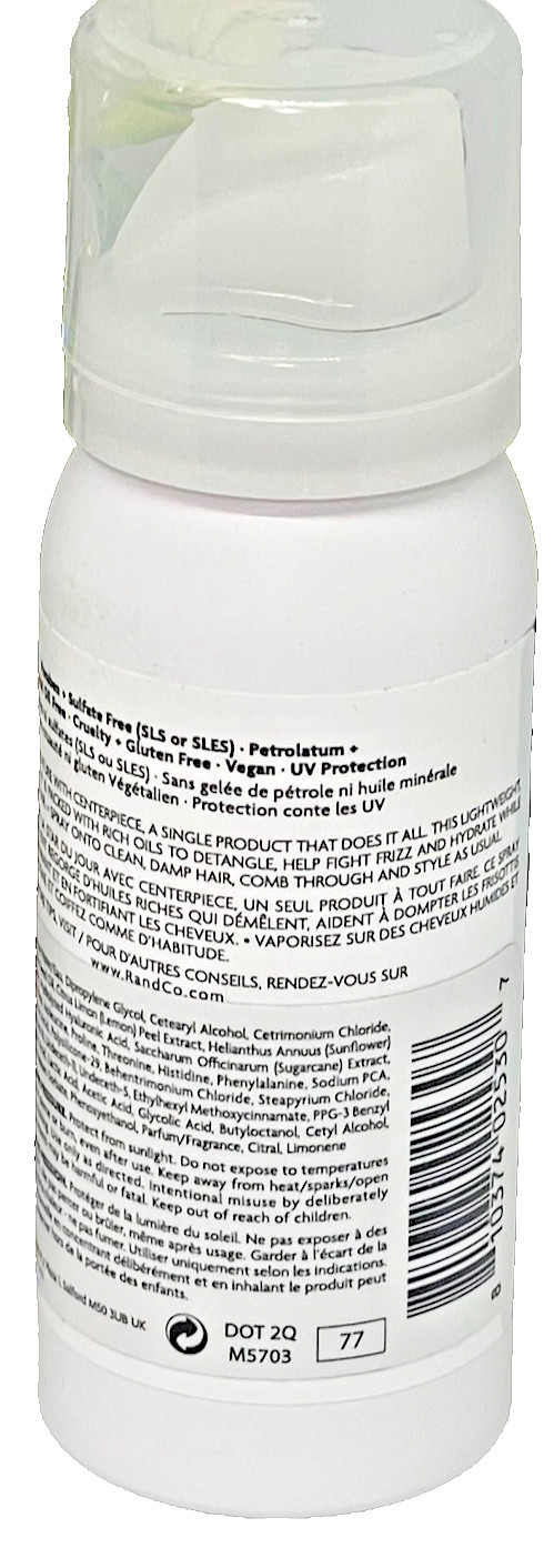 R+Co Centerpiece All-In-One Elixir Spray – Shine, Detangles, Hydrates – 1 oz x6