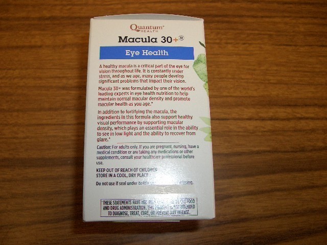 Quantum Health Macula 30+ Eye Supplement 60 Softgels Exp 10/2028