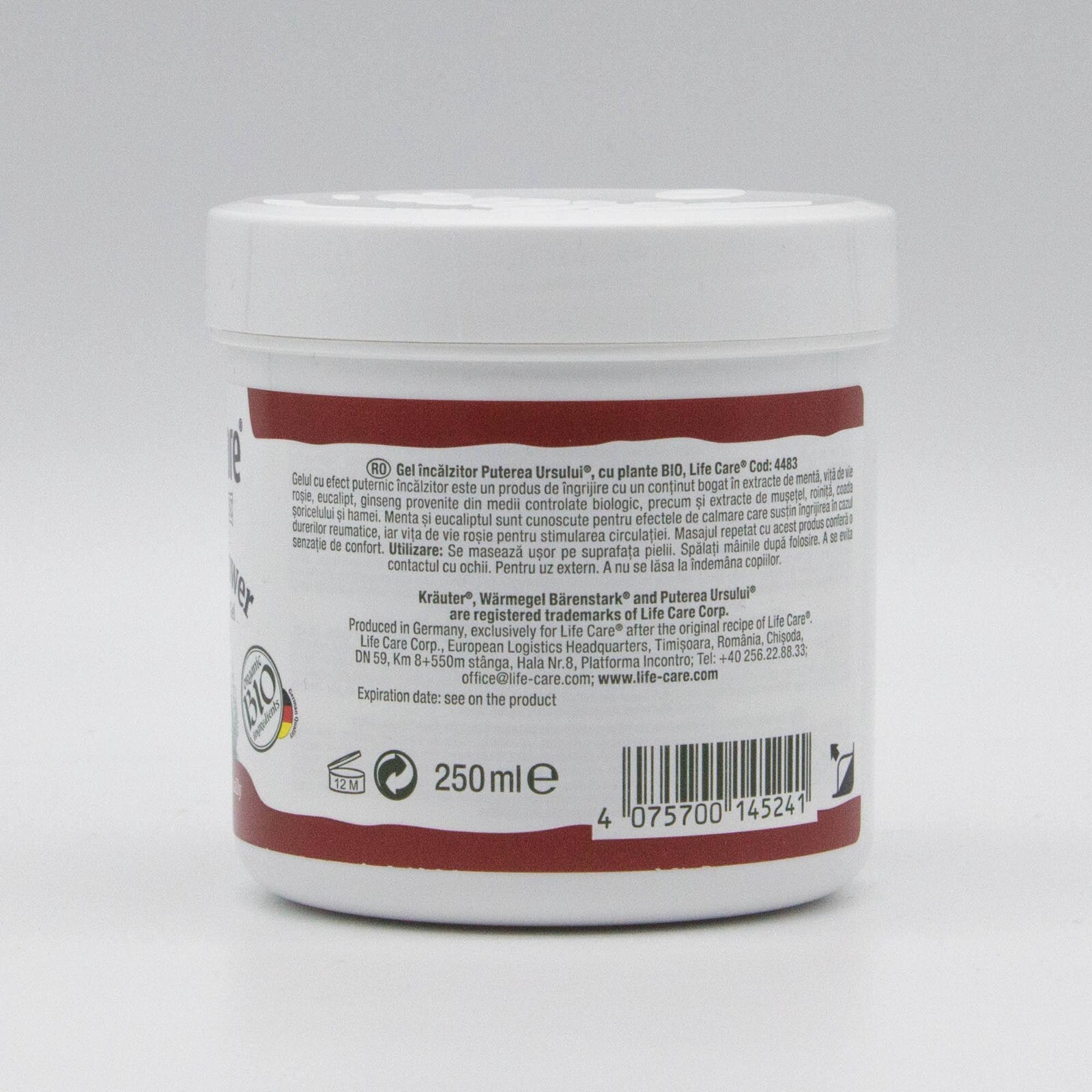 LifeCare Krauter Bear Power Gel Arthritis Pain Relief – Warming Effect 5x250ml