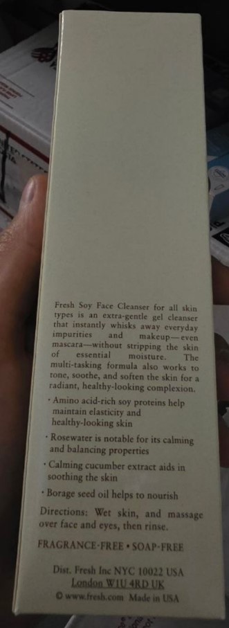 Fresh Soy Face Cleanser For All Skin Types 150ml/5 oz New In Box
