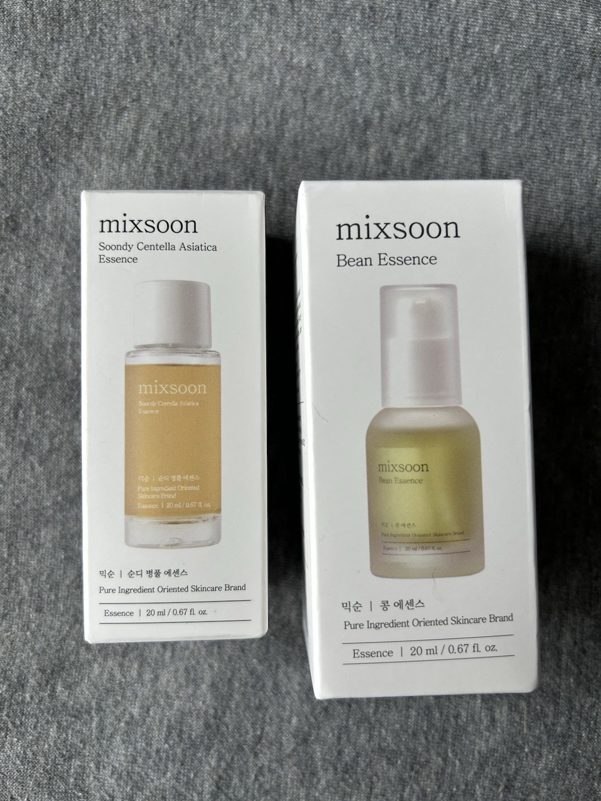 Mixsoon Soondy Centella Asiatica & Bean Essence 20ml/0.67fl.oz Each New In Box