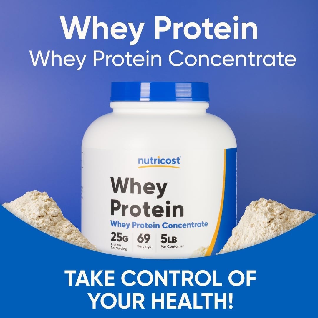 Whey Protein Powder Unflavored 5LB Whey Concentrate