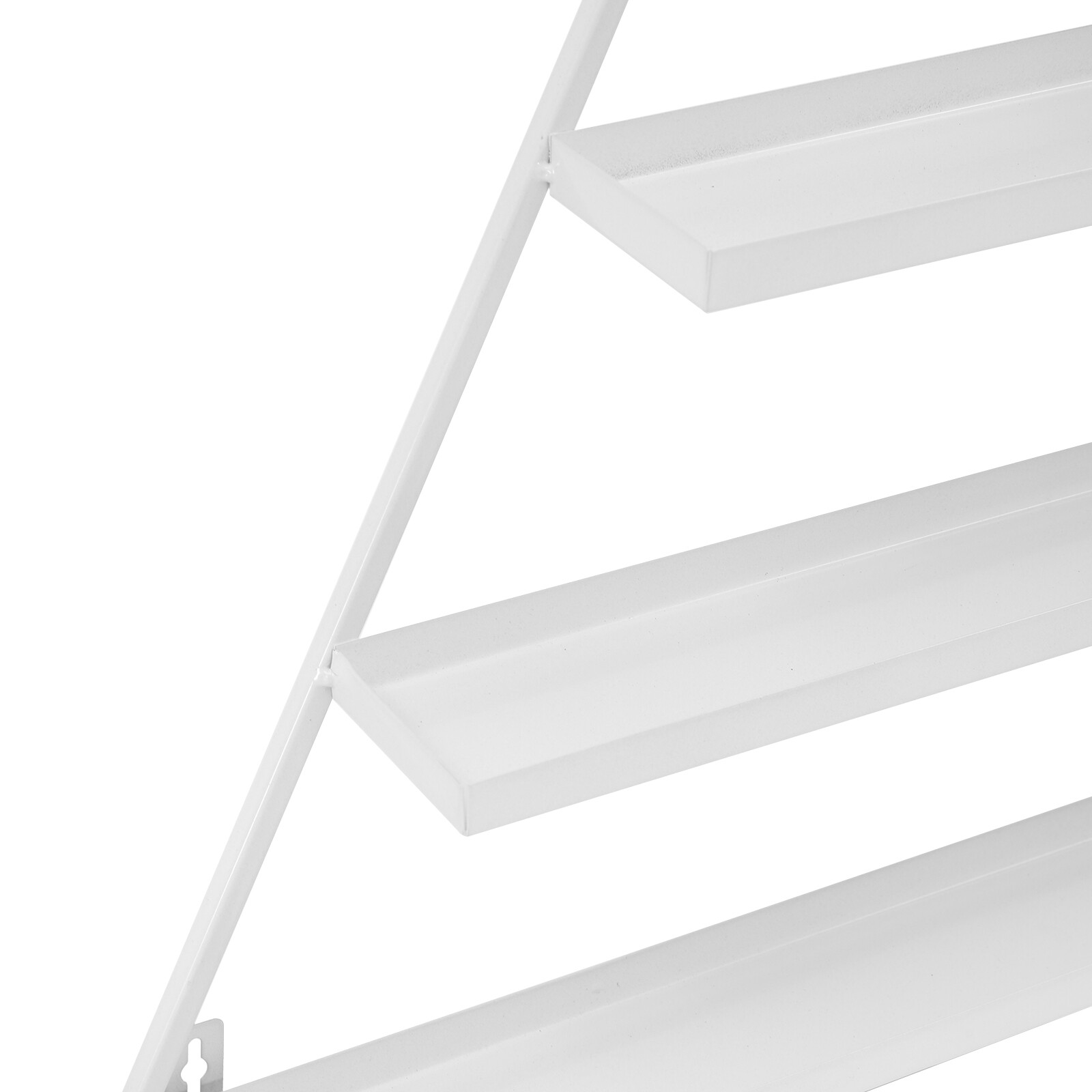 3 Pcs 5 Tier Wall Mounted Nail Polish Display Rack Triangular Display Shelves