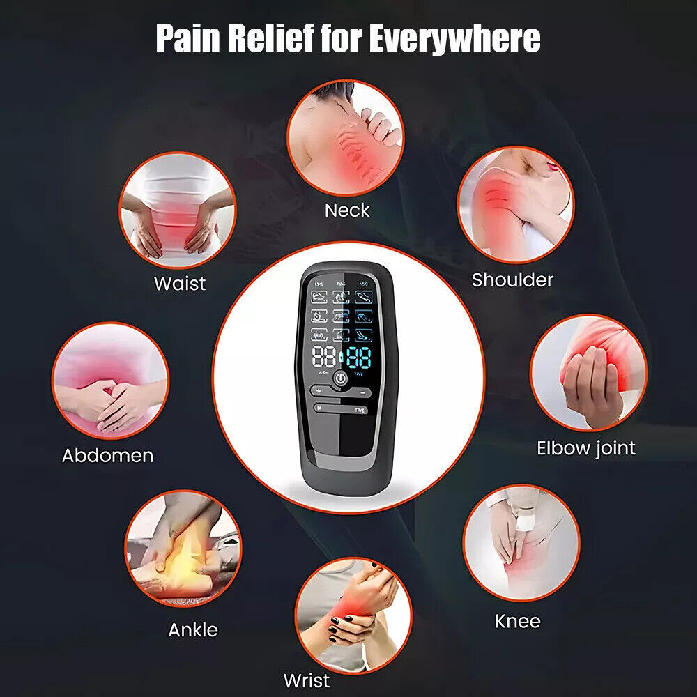 Tens Unit Machine Muscle Stimulator Electrotherapy Device Rechargeable USA