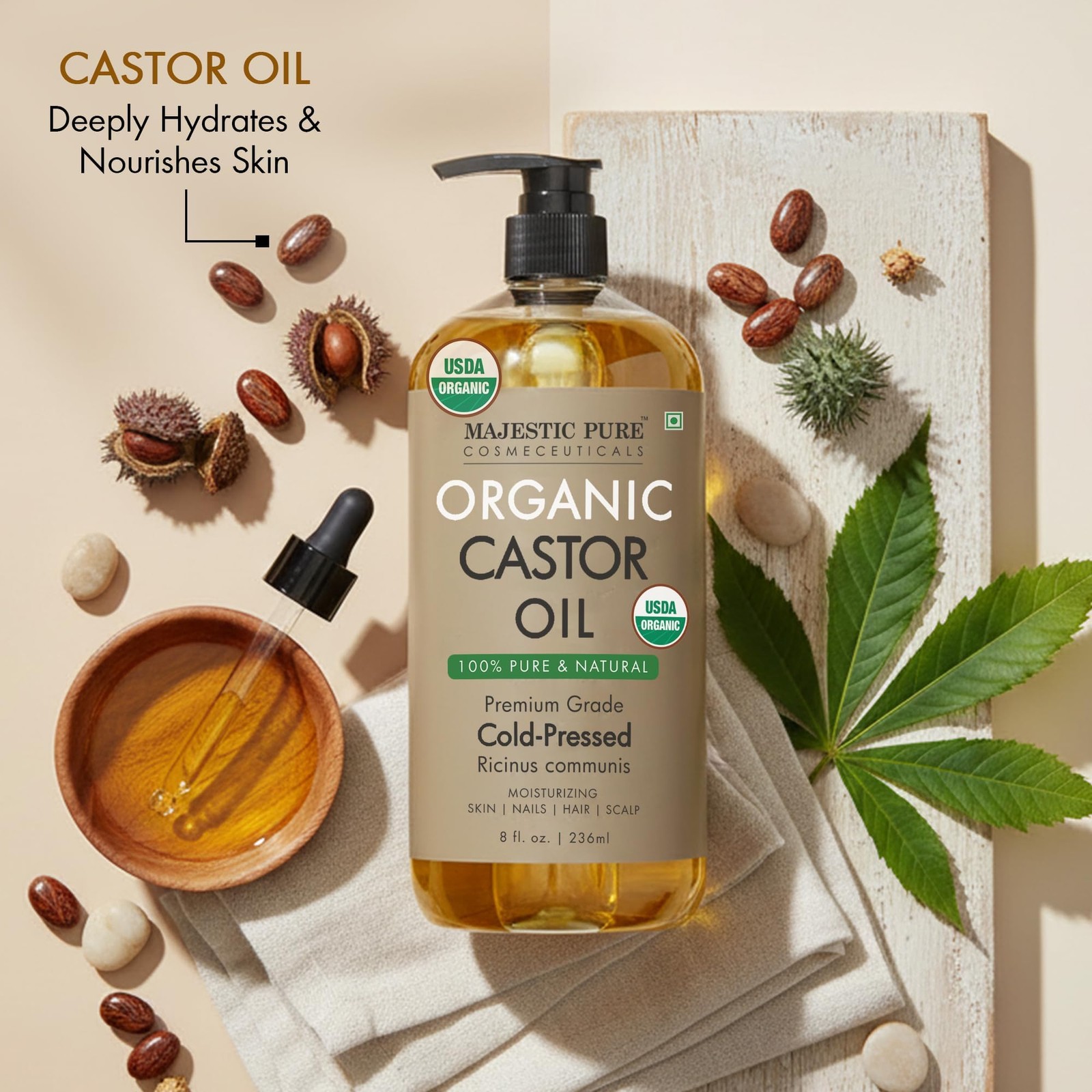 100% Pure and Natural- Cold Pressed & Hexane Free Natural Hair Growth Oil