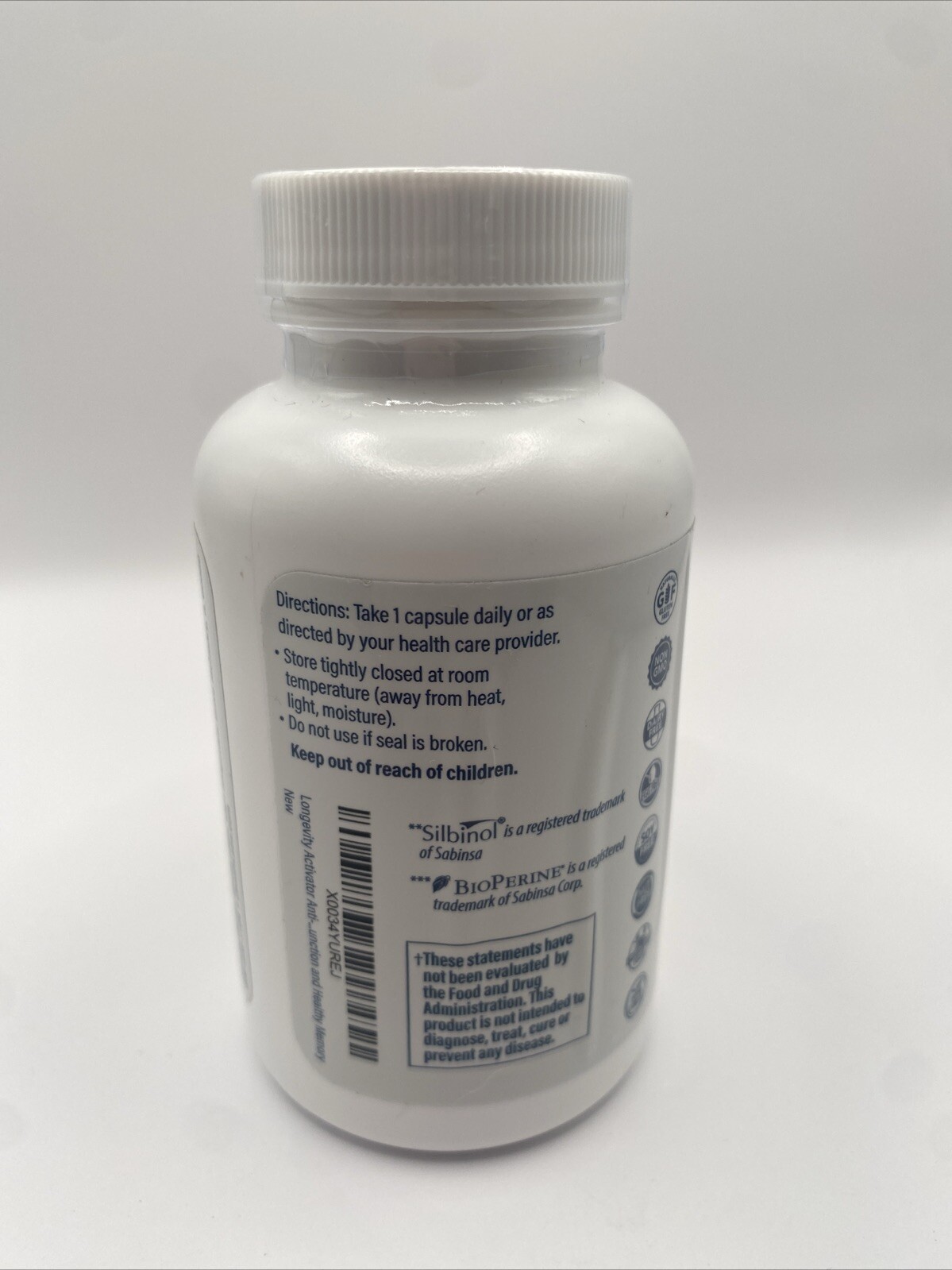 Zenith Labs Longevity Activator w/ Resveratrol Exp 10/2025 New Packaging- Sealed
