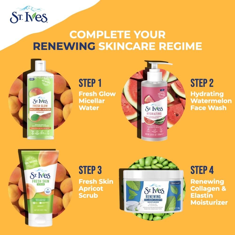 St. Ives Face Moisturizer Cream, Collagen 10 Ounce (Pack of 2), Timeless Skin