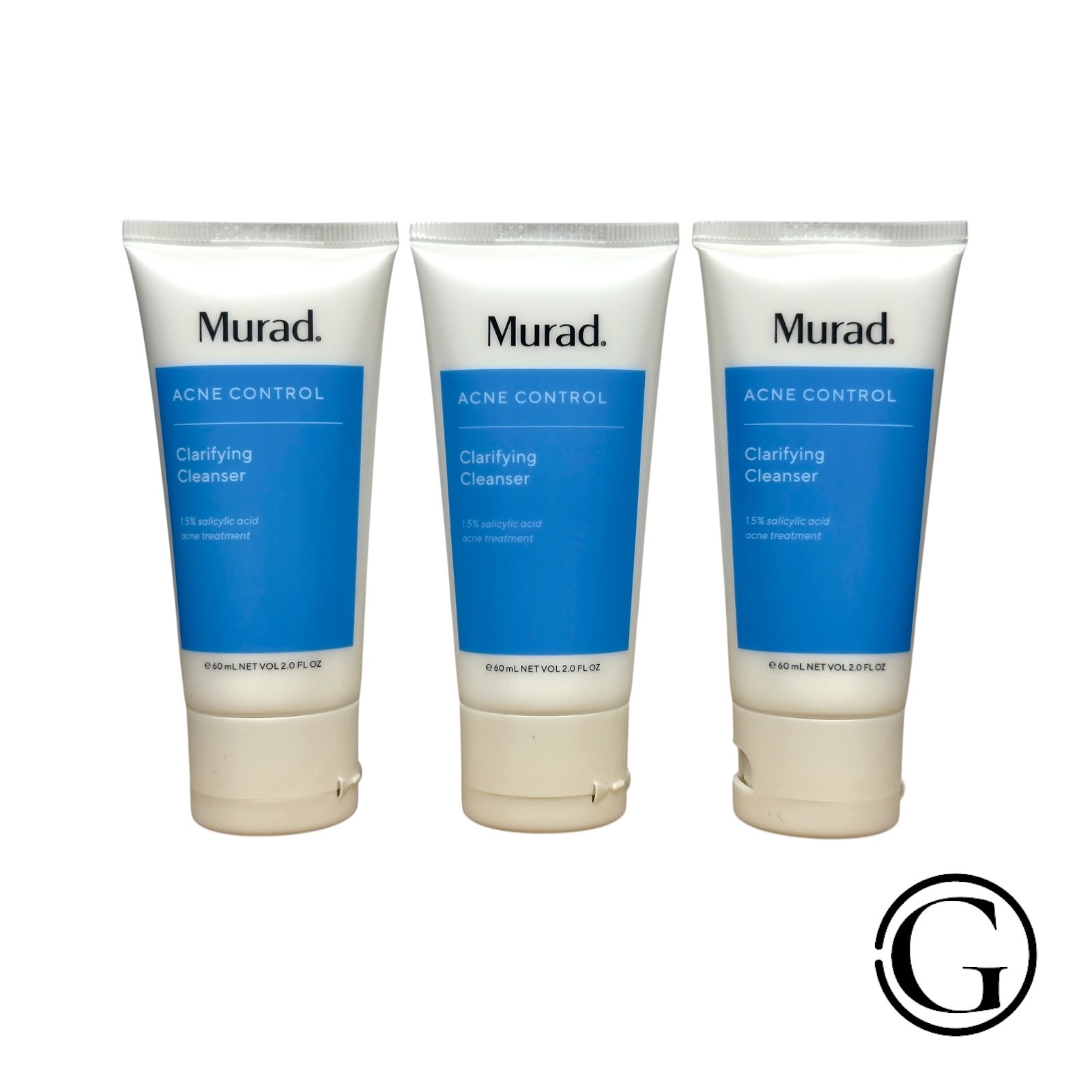 LOT OF 3 Murad Blemish Control Clarifying Cleanser 2 oz 02/26