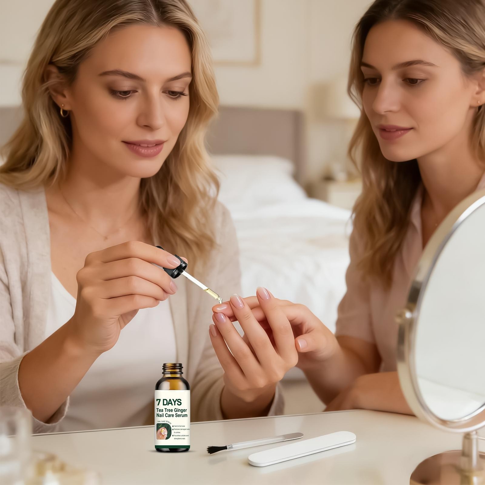 7 Days Tea Tree & Ginger Nail Care Serum 30ml For Repair Dry Brittle Nails