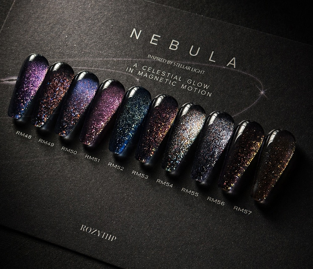 ROZYHIP Nebula Magnet Gel Collection Soak Off Nail Gel K-Beauty