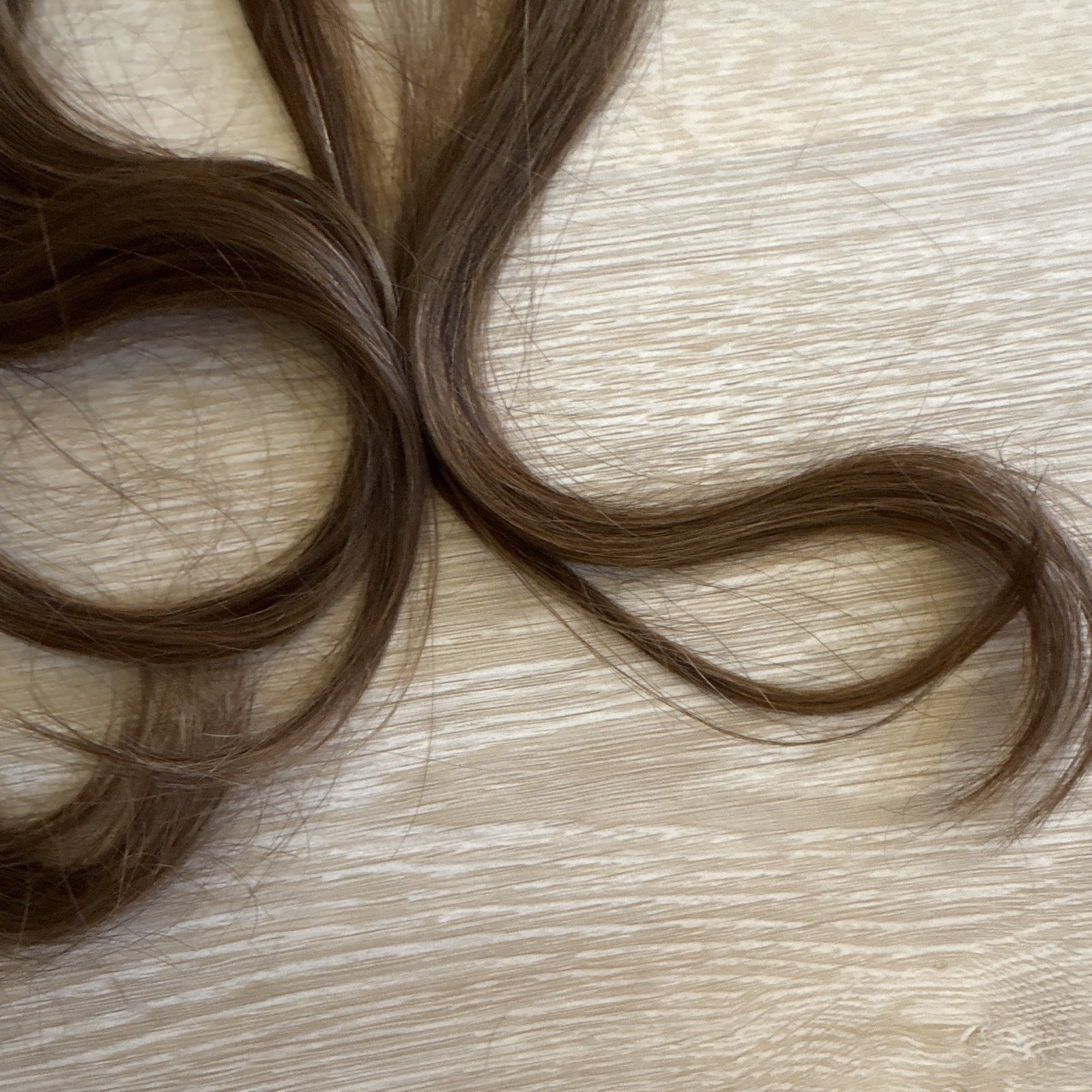 7 Clip-In Human Hair Extensions Light Brown Body Wave Wavy 11-20 in