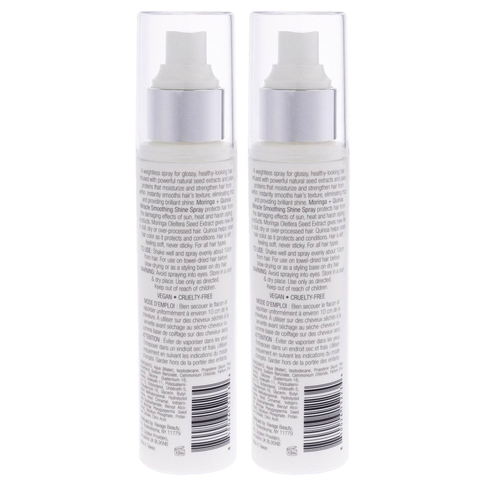 Moringa Plus Quinoa Miracle Smoothing Shine Spray by e.fek.tiv – 3.95 oz