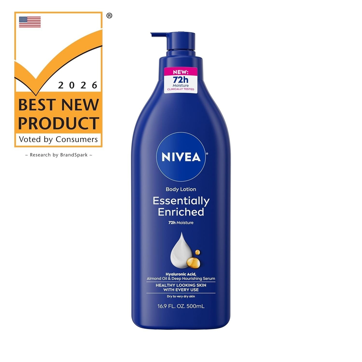 NIVEA Essentially Enriched Body Lotion for Very Dry Skin with Hyaluronic Acid