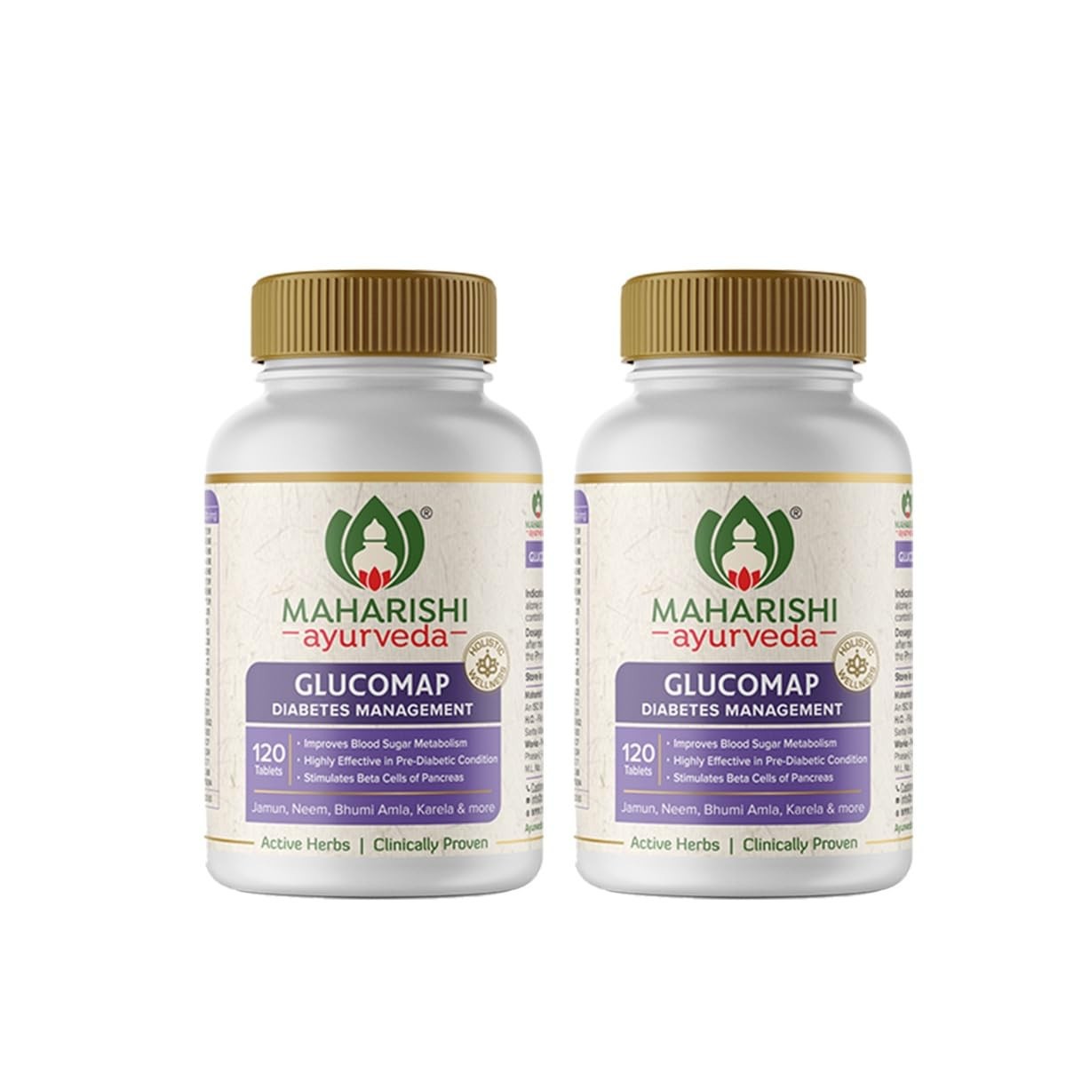 Maharishi Glucomap 60 Tablets Pack Of 2 | Free Shipping