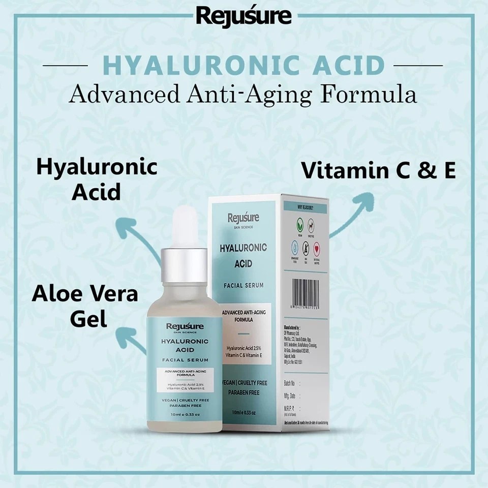 Rejusure Hyaluronic Acid Facial Serum For Hydrates Skin 10ml