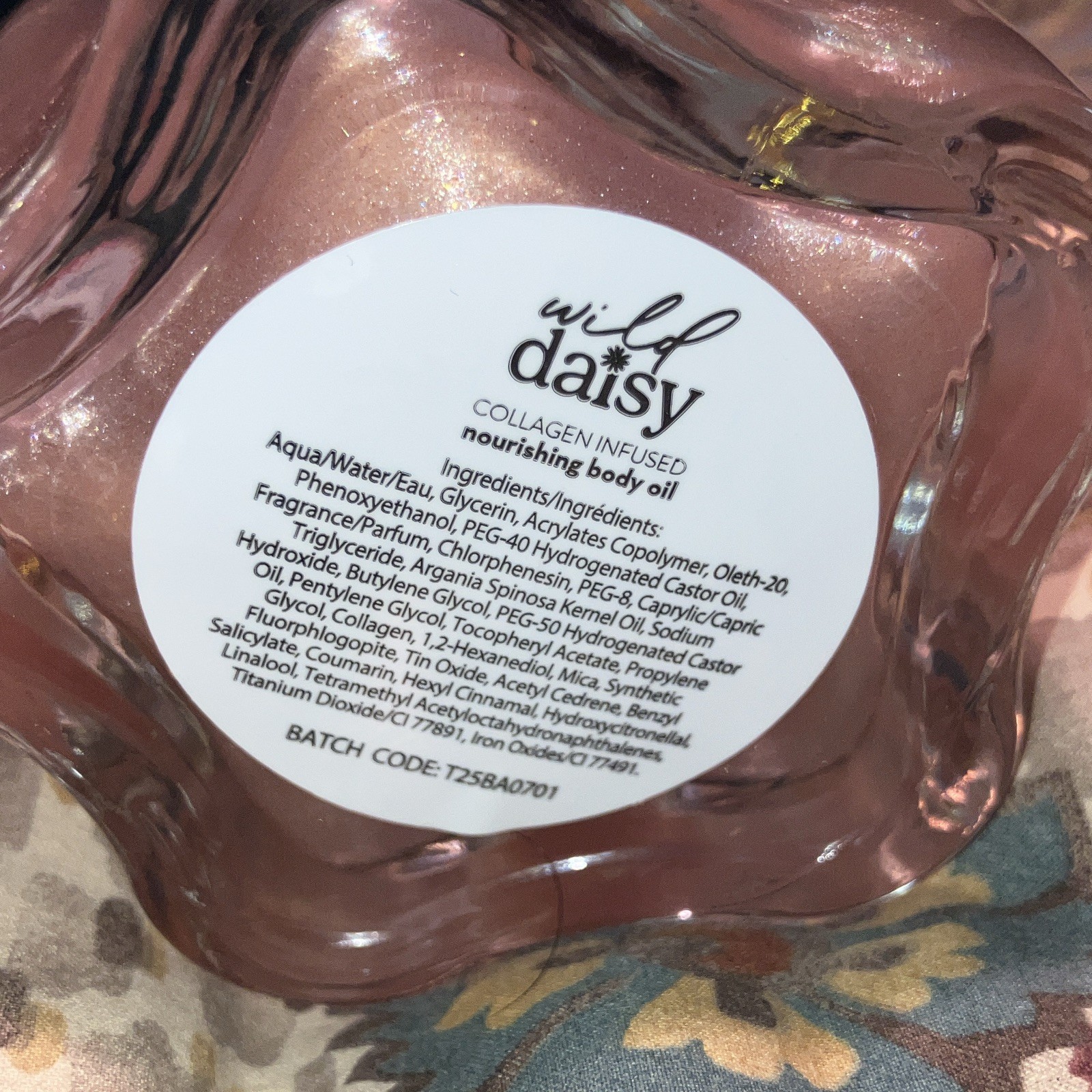 Wild Daisy Collagen Infused Nourishing Body Oil, Floral, Full Body 4 fl oz