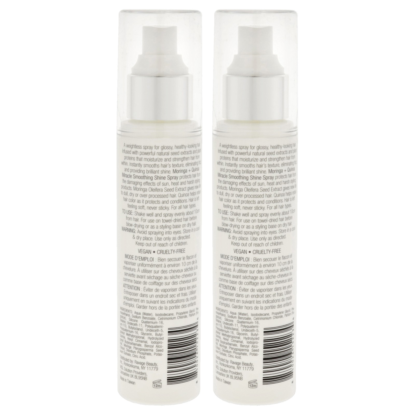 Moringa Plus Quinoa Miracle Smoothing Shine Spray by e.fek.tiv – 3.95 oz