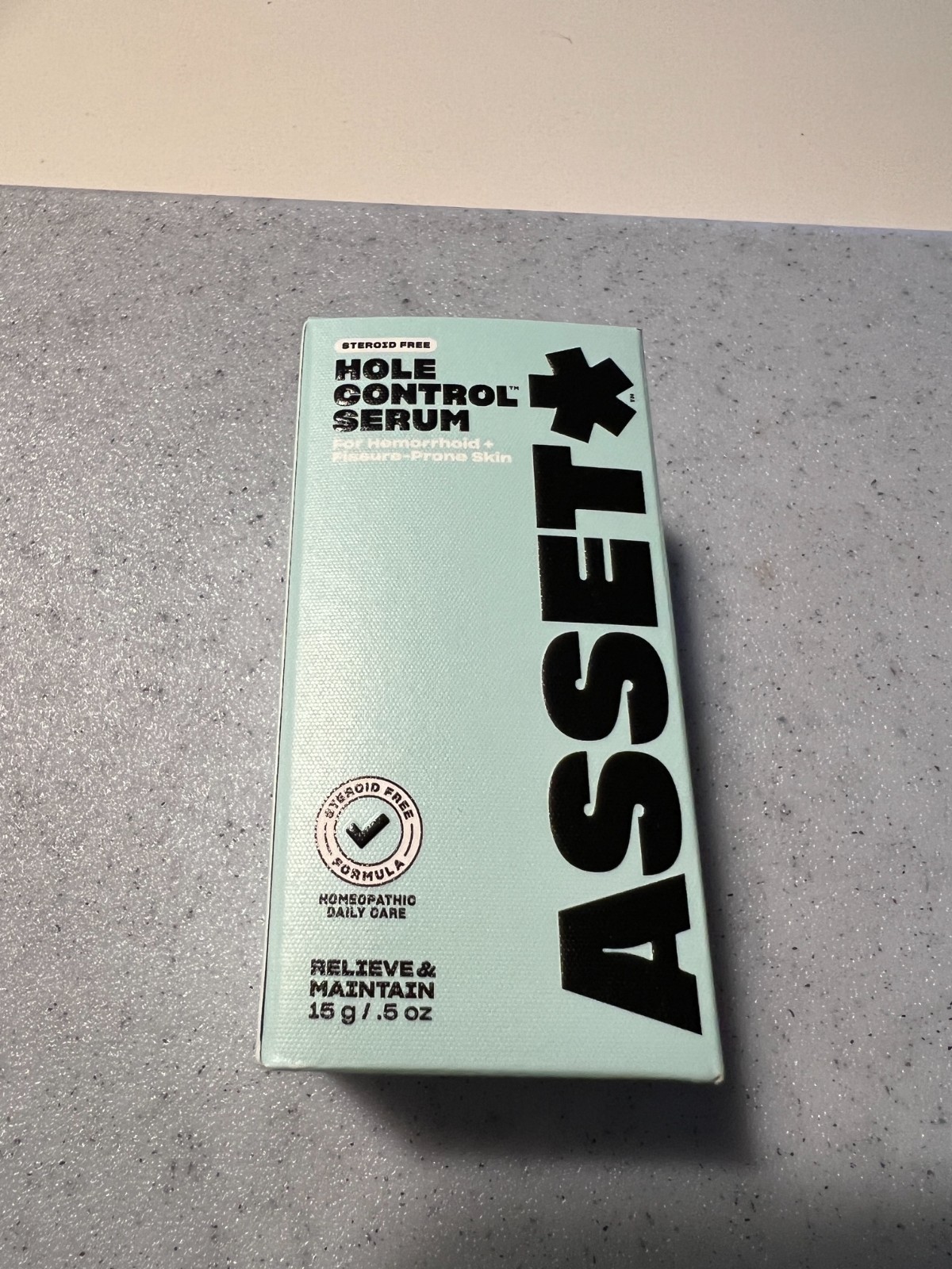 Asset Control Hole Serum – Daily Serum for Perianal Skin Health – Unopened Box