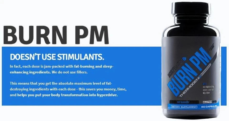 3 Pack BURN PM Sculptnation Thermogenic Natural Enhance Fat Burner weight Loss