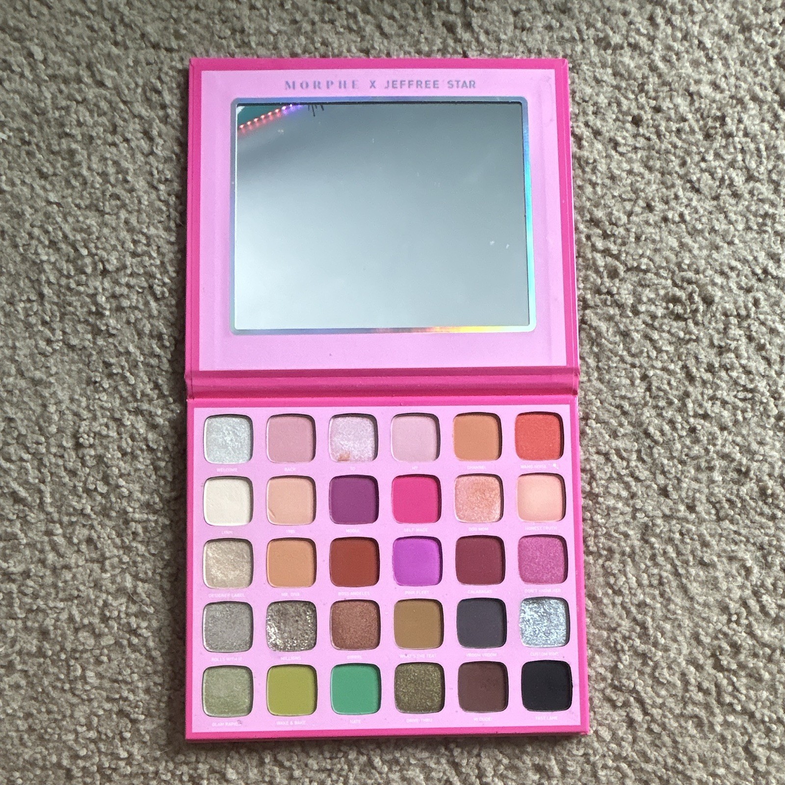 Morphe x Jeffree Star Eyeshadow Palette Pressed Powder Assorted Shimmer