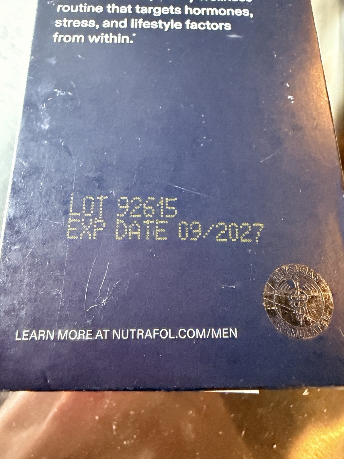 NUTRAFOL Men Hair Growth Nutraceutical 120 Capsules NEW – EXP 09/27