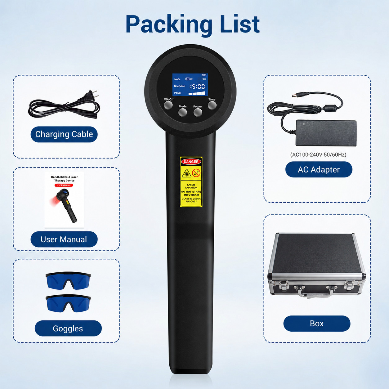 10W 808nm Rechargeable Handheld Laser for Pain Management and Physical Therapy