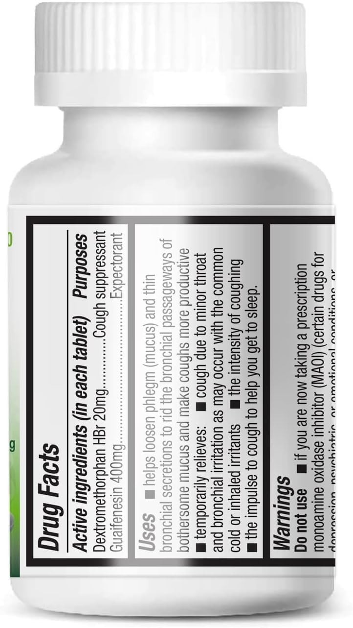 Mucus Relief | Guaifenesin 1200 Mg | NO Benzene |100 Tablets | Maximum Strength
