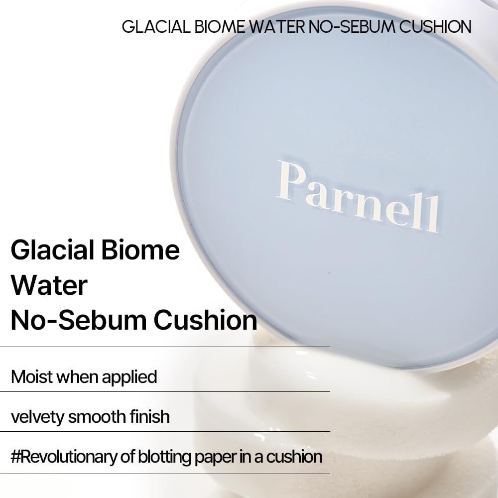 Glacial Biome Water No-Sebum Cushion 0.35 Fl Oz / 10g Hydrating & Oil-Control