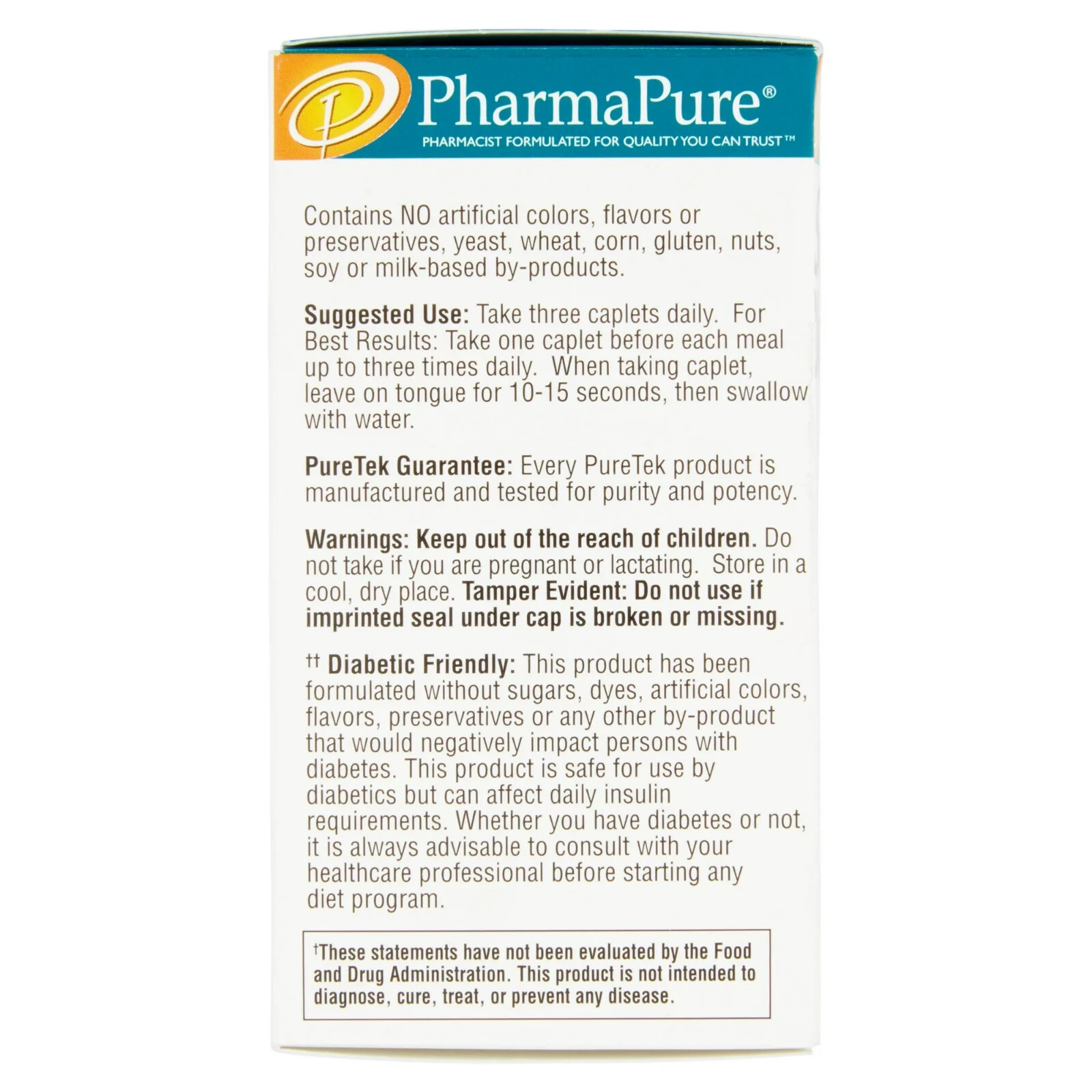 PharmaPure Sugar Blocker Weight Loss Supplement, 90 Capsules Free USA Shipping