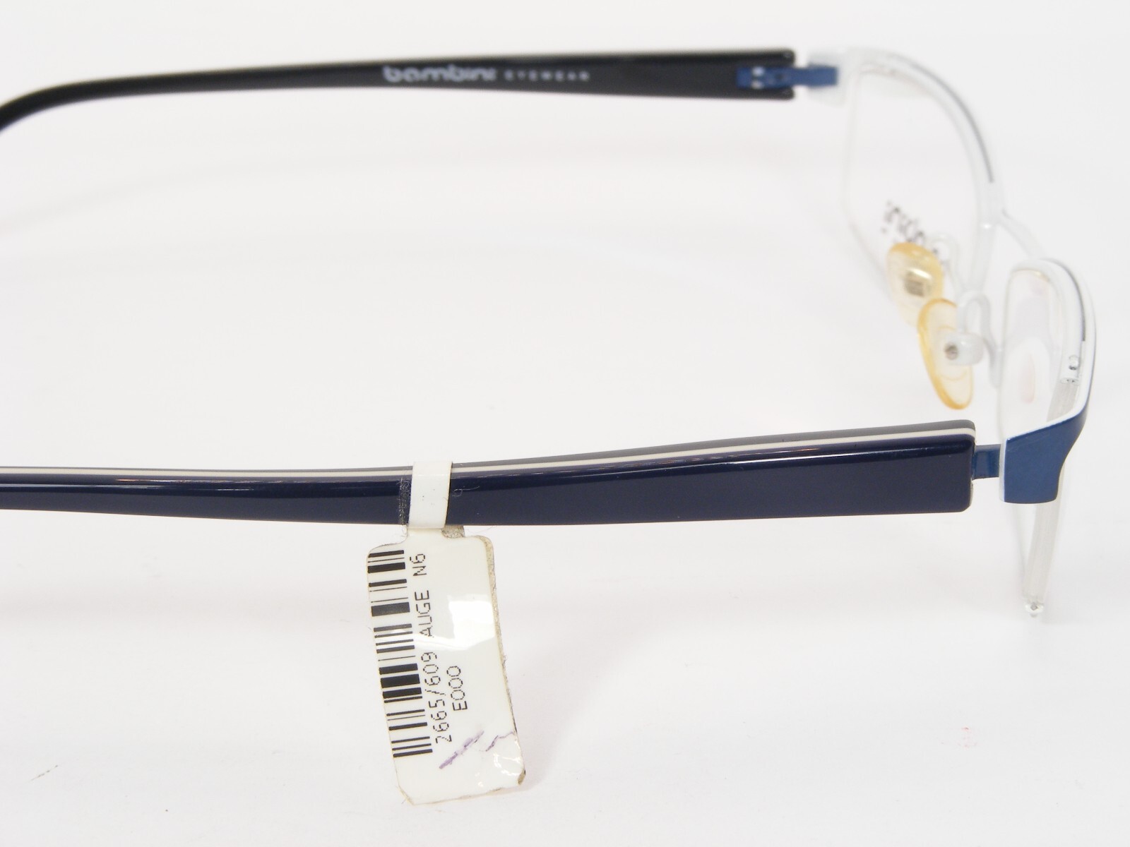Bambini EYEWEAR 2103 2 BLUE /WHITE UNIQUE RARE EYEGLASSES GLASSES 53-18-135mm