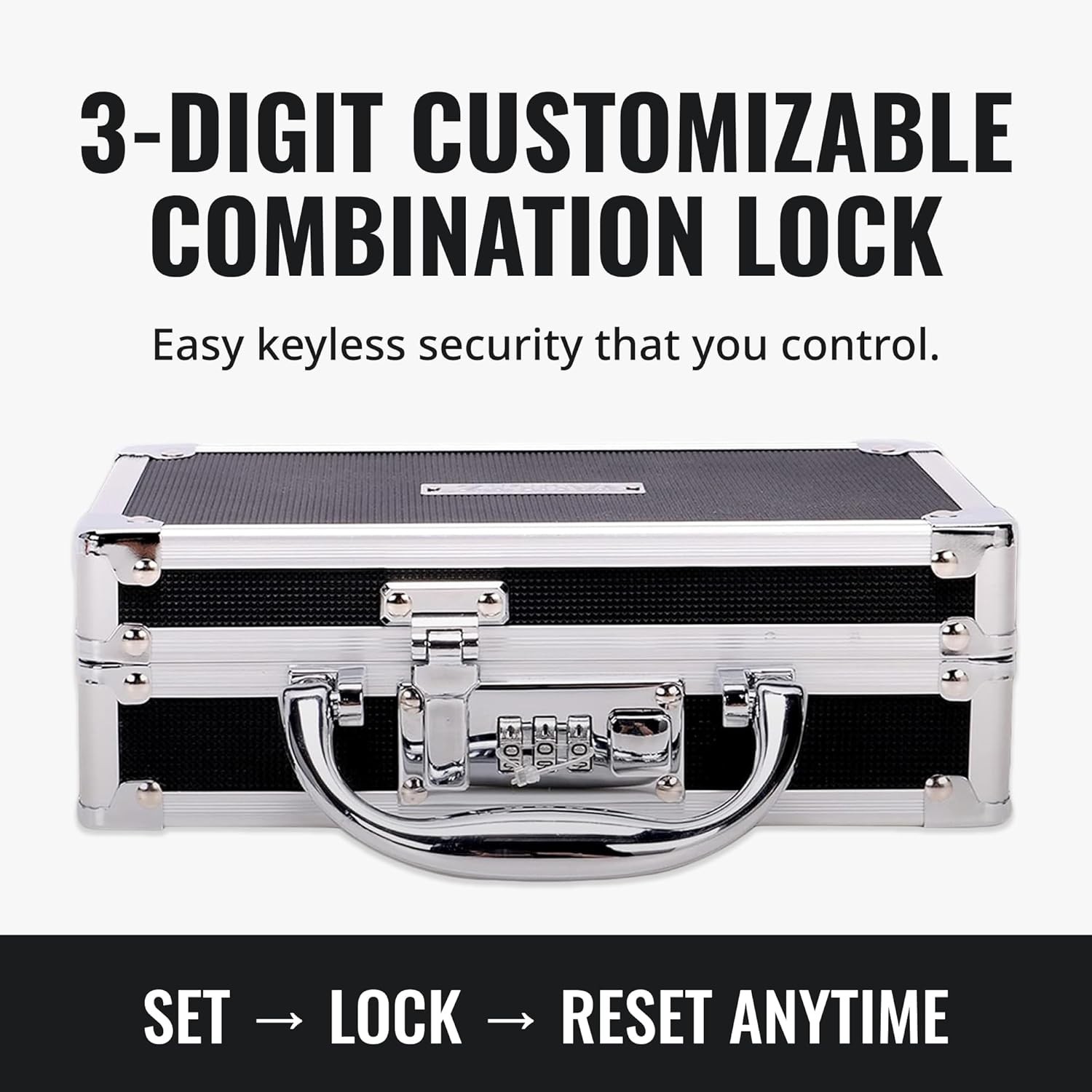 Secure Medicine Safe Case with Combination Lock – Portable Storage Solution
