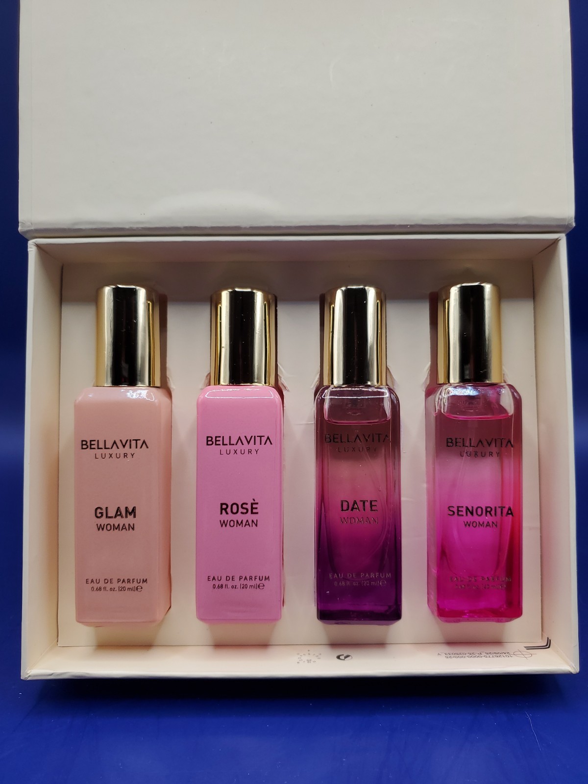 Bellavita Women Luxury Eau De Parfum Glam Rose Date Senorita 0.68oz Ea. 10/2028