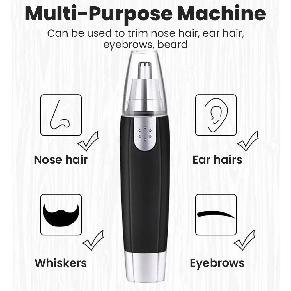 3 in 1 Rechargeable Facial Hair Trimmer Nose Ear Eyebrow Shaver Grooming Kit 1Pc