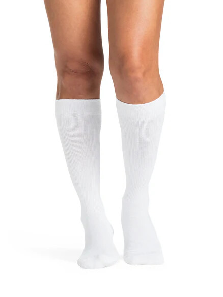 Sigvaris 602C Diabetic UNISEX MEN WOMEN 18-25 Compression Calf Ribbed Socks SIZE