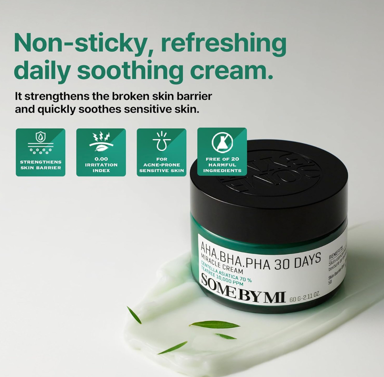 SOME BY MI AHA BHA PHA 30 Days Miracle Cream 60g + 1 Sample US Seller Sale!