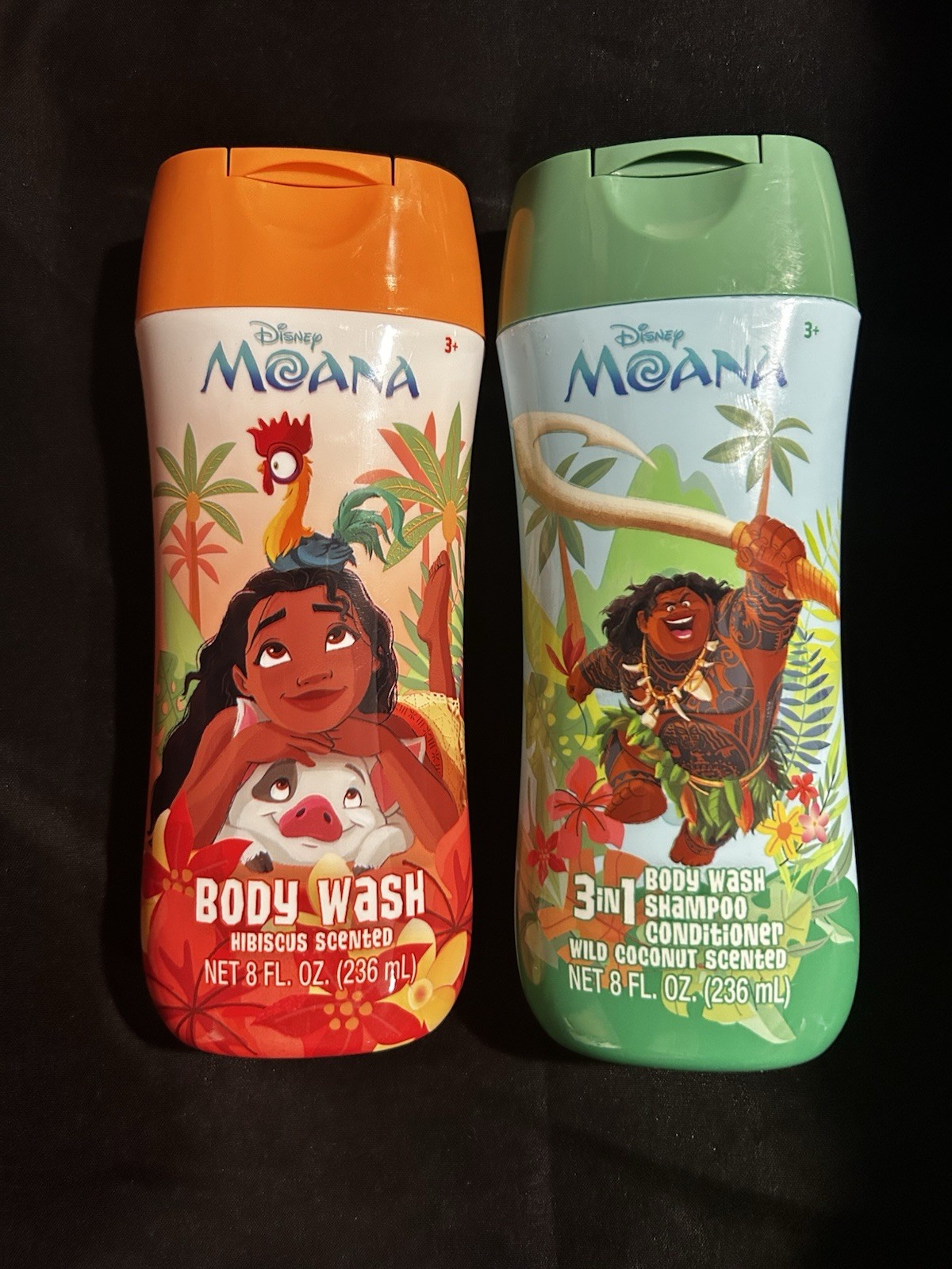 Disney Moana Body Wash Coconut & Hibiscus Scent Unisex Kids 2 Pack 8 fl oz
