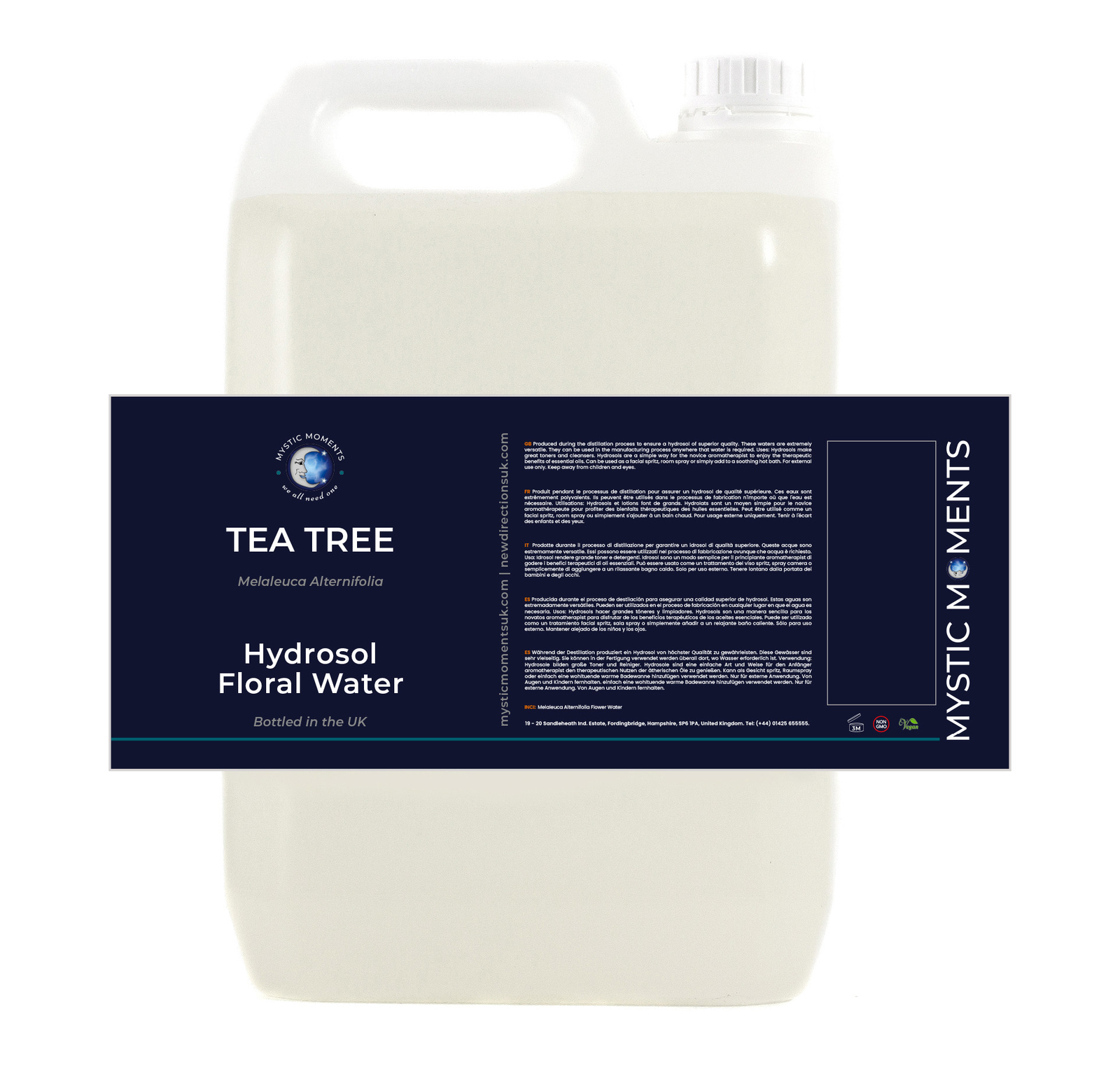 Mystic Moments Tea Tree Natural Hydrosol Floral Water – 5Kg