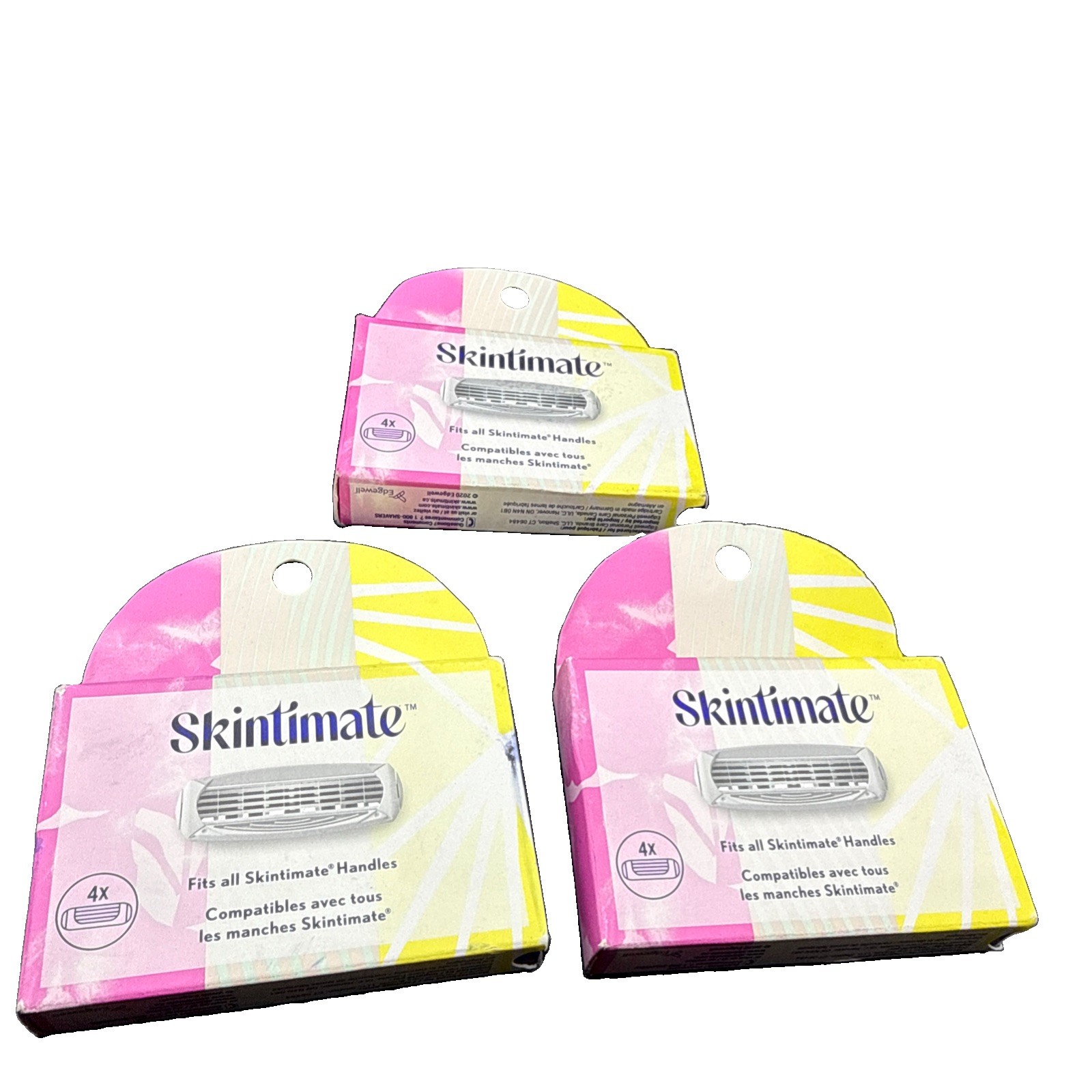 Skintimate Women’s Razor Blade Refills 4 Count 3 Pack Bundle New