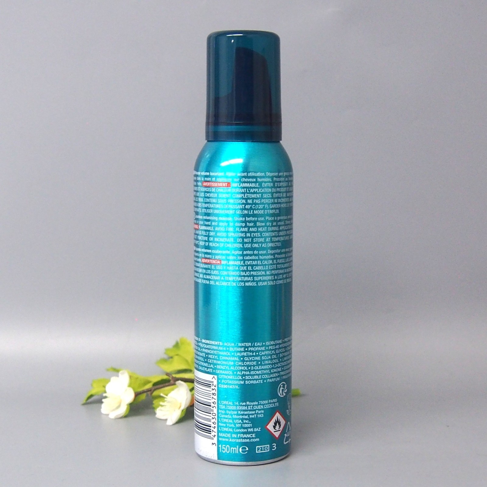 2 PACK Kerastase Mousse Bouffante Volumising Strong Hold Mousse 4.6oz/ 132g