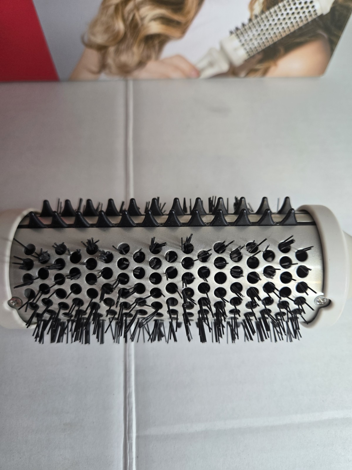 TYMO STYLUX Curling Brush 1.7in Ceramic, 3 Heat, 410°F White